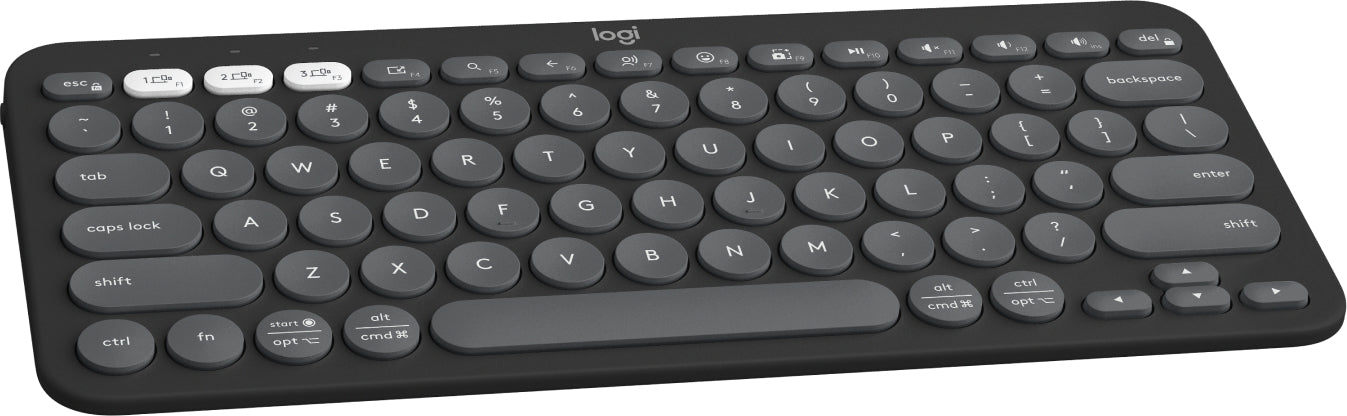 Teclado Bluetooth Logitech Pebble Keys 2 K380S Emparejamiento Multidispositivo Inalámbrico Color Grafito