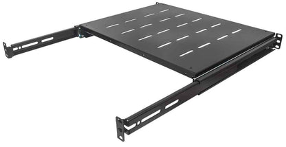 CHAROLA AJUSTABLE RACK O GABINETE 19IN 1U 80CM A 100CM 35KG