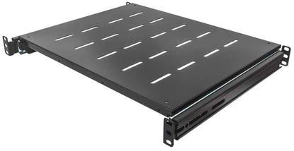 CHAROLA AJUSTABLE RACK O GABINETE 19IN 1U 80CM A 100CM 35KG