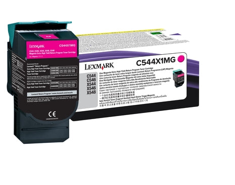 Tóner Lexmark C544N Alto Rendimiento Retornable Color Magenta