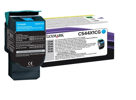 Tóner Lexmark C544N Alto Rendimiento Retornable Color Cian