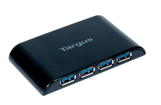 HUB 4 PUERTOS USB 3.0 WINDOWS Y MAC ALIMENTACION USB NEGRO