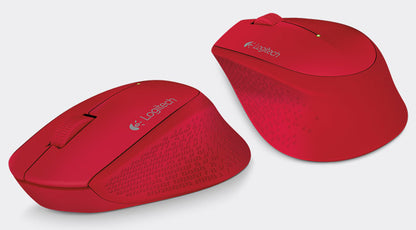 MOUSE LOGITECH M280 ROJO OPTICO INALAMBRICO