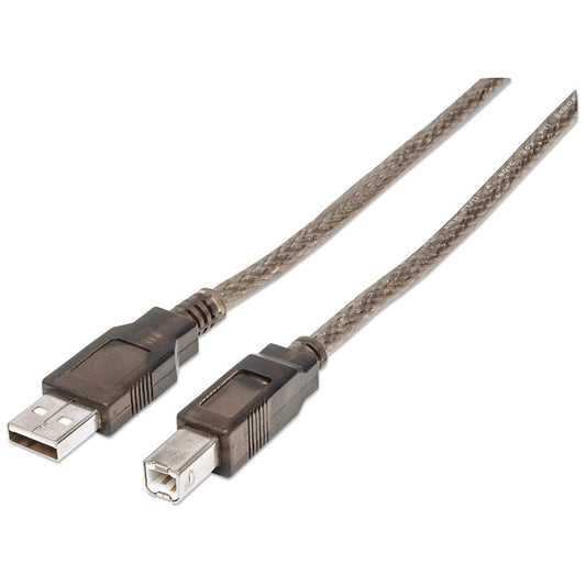 CABLE USB A-B 11.0M EXTENSION ACTIVA IMPRESORA PLATA