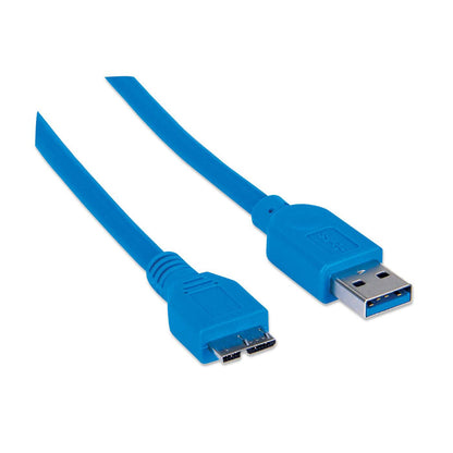 CABLE USB V3.0 A-MICRO B 2.0M AZUL