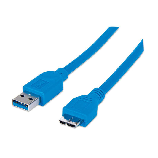 CABLE USB V3.0 A-MICRO B 2.0M AZUL