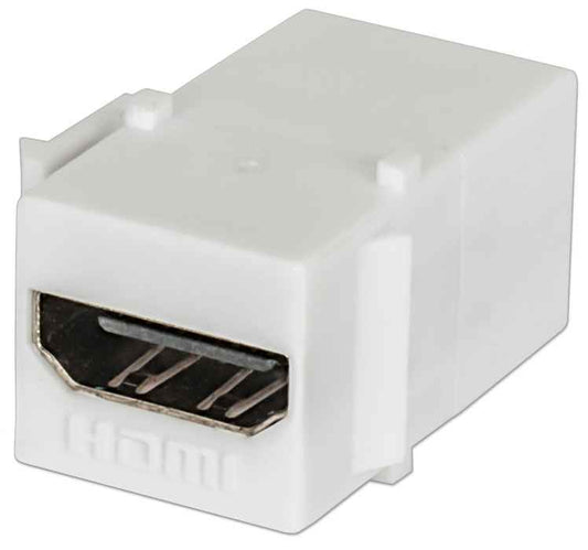 JACK COPLE HDMI TIPO KEYSTONE HEMBRA A HEMBRA BLANCO