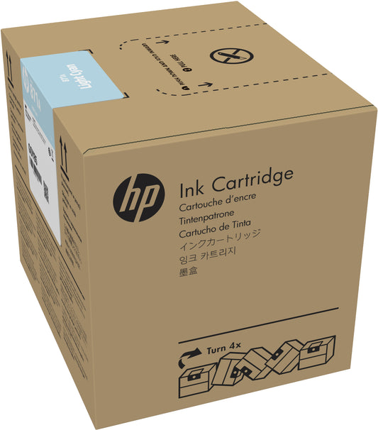 Tinta HP Latex 871A 3 Litros Color Cian Claro