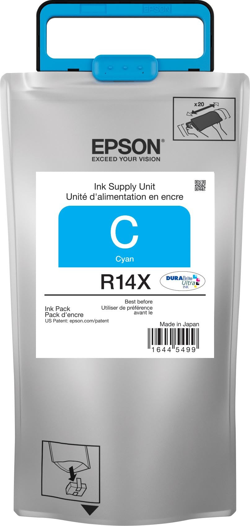 Tinta Epson R14X Alta Capacidad WF-R5690 Color Cian