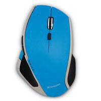 Mouse VERBATIM Inalámbrico Ergonómico de 8 botones Blue LED Control DPI . Azul