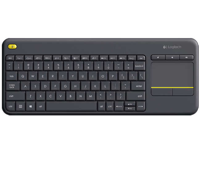 Logitech K400 Plus teclado Oficina RF inalámbrico Negro