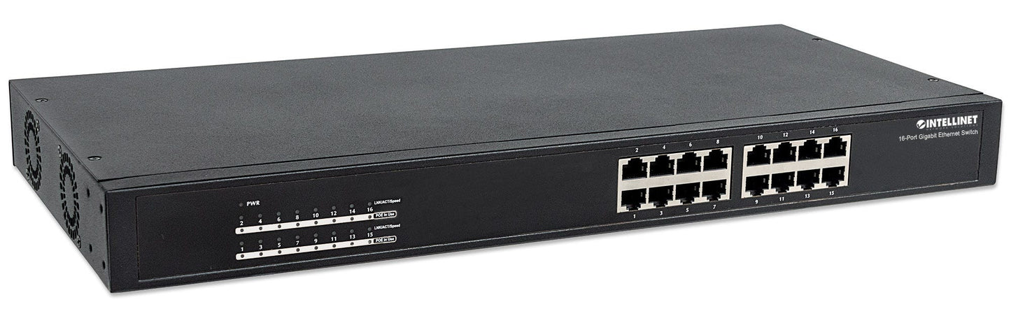 PoE Switch Intellinet GB 16 ptos 19" 30W pto 220W