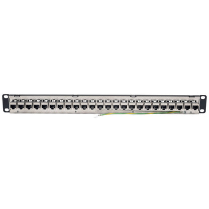 PANEL CONEXIONES ALIMENTACION CAT6A RJ45 STP 24 PUERTOS 1U RACK