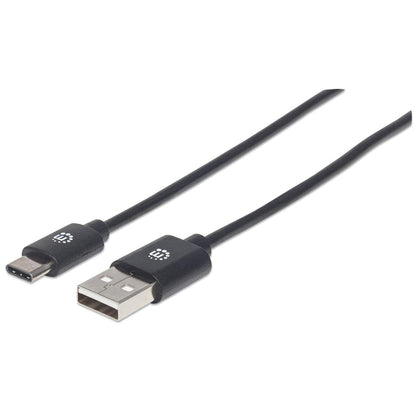 CABLE USB-C V2.0 C-A 2.0M NEGRO 480MBPS