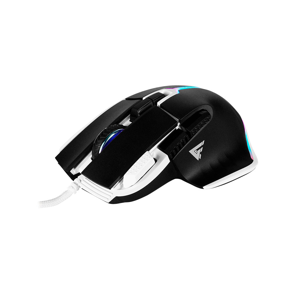 MOUSE GAME FACTOR MOG602 LASER PIXART 3370 19 000 DPI 6 BOTONES  1