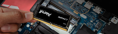 Memoria Ram Kingston FURY Impact 8GB 3200MHz DDR4 CL SODIMM Color Negro