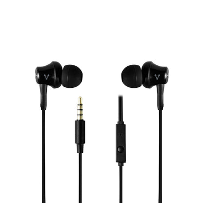 AUDIFONOS VORAGO EP-104 3.5MM NEGRO MANOS LIBRES ALMOHADILAS INTERCAMBIABLES