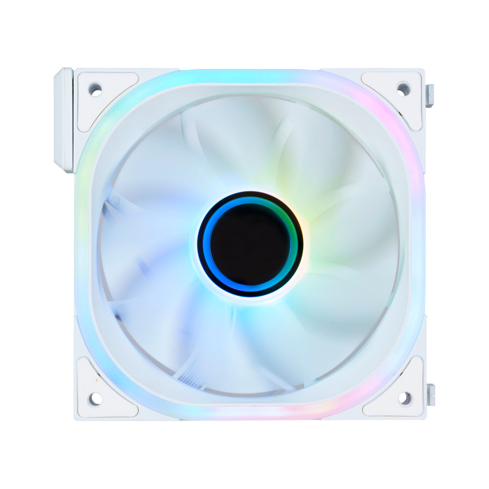 VENTILADOR VORAGO MODULAR GAME FACTOR FG500 120MM 58 CFM 1900 RPM RGB COMPATIBLE CON FKG500 BLANCO