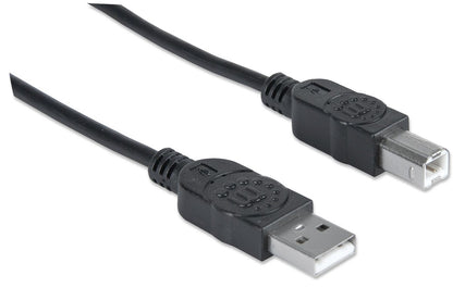 Cable Manhattan USB V2.0 A-B  0.9M Negro