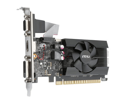 Tarjeta de Video MSI GeForce GT710 2GB Low Profile Single Fan DDR3 PCIe 2.0 1xHDMI 1xDVI-D 1xD-SUB