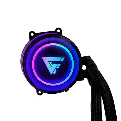 Enfriamiento Líquido Game Factor LQG501 120mm RGB TDP 150W 1 Ventilador 70 CFM Color Negro