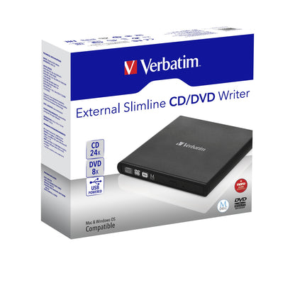 Quemador/Lector VERBATIM Externo de CD-DVD - Negro