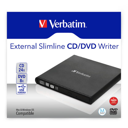 Quemador/Lector VERBATIM Externo de CD-DVD - Negro