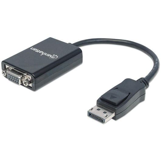 CABLE ADAPTADOR CONVERTIDOR DISPLAYPORT A VGA HD15 1080P M-H