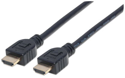 Cable Manhattan HDMI Alta Velocidad con Ethernet Blindado 2m Color Negro