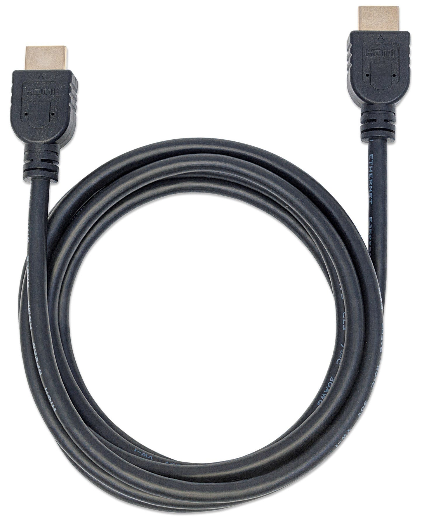 Cable Manhattan HDMI Alta Velocidad con Ethernet Blindado 2m Color Negro