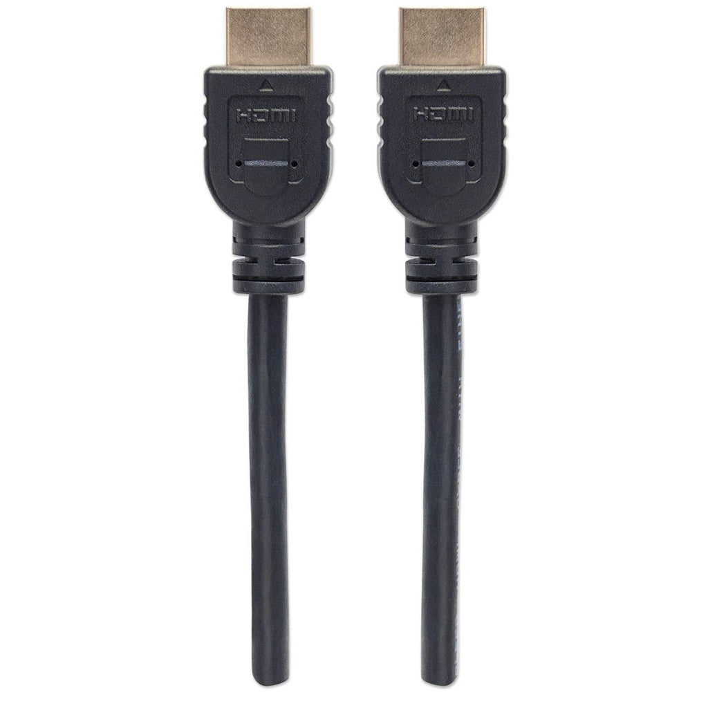 Cable Manhattan HDMI Alta Velocidad con Ethernet HDMI M-M 3m Color Negro