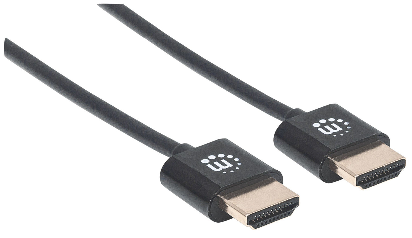 CABLE HDMI ULTRADELGADO 1.8M ETHERNET 3D 4K M-M VELOCIDAD 2.0