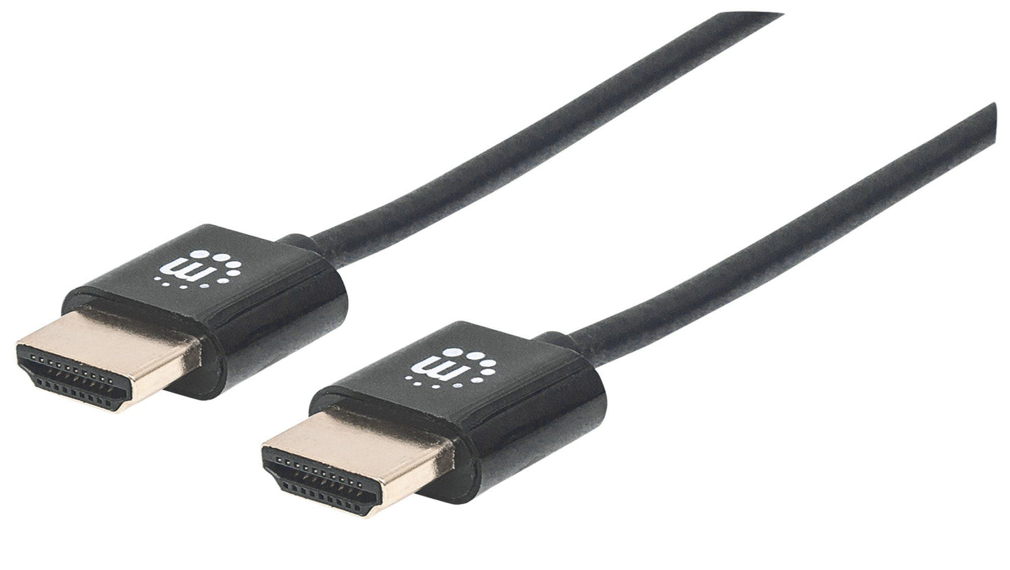 CABLE HDMI ULTRADELGADO 1.8M ETHERNET 3D 4K M-M VELOCIDAD 2.0