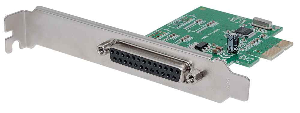 TARJETA PCI EXPRESS PARALELO DB25 1 PUERTO BRACKET LARGO CORTO