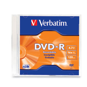 DVD-R Verbatim 4.7GB 16X Single Slim Case