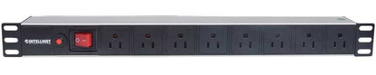 PDU BARRA MULTICONTACTO 8 CONTACTOS INTERRUPTOR SUPRESOR RACK