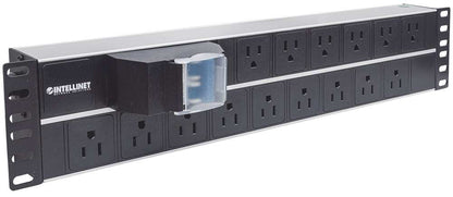 PDU BARRA MULTICONTACTO 15 CONTACTOS DOBLE INTERRUPTOR RACK