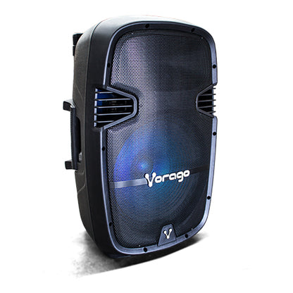 BAFLE VORAGO KSP-500 NEGRO 15IN BT 2 MICROFONOS RECARGABLE C/TRIPI