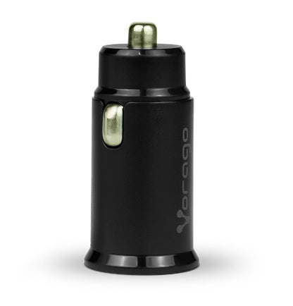 CARGADOR P/AUTO VORAGO AU-305 T IPO C PD 20W/USB A QUICK CHARGE 3.0