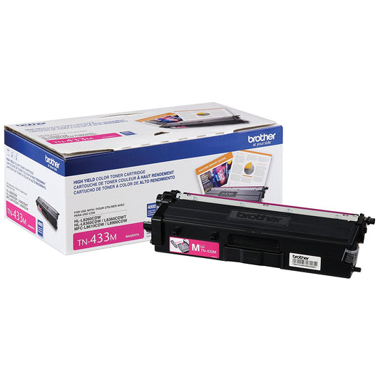 Tóner Brother TN433M Rendimiento 4000 Páginas MFCL8900CDW Color Magenta