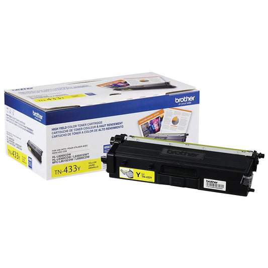 Tóner Brother TN433Y Rendimiento 4000 Páginas MFCL8900CDW Color Amarillo