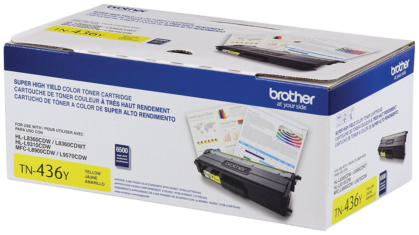 Toner Brother Valor Alto Rendimiento 6500 Paginas para HLL9310CDW/MFCL8900CDW Color Amarillo