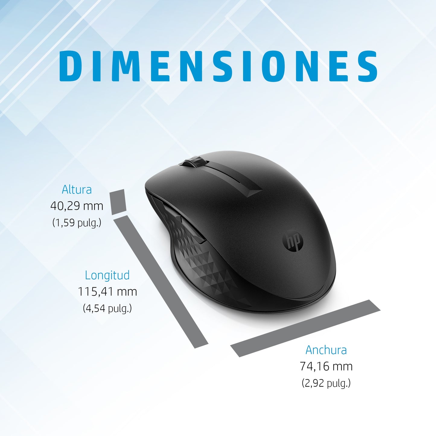 MOUSE HP 435 MULTIDISPOSITIVO INALAMBRICO