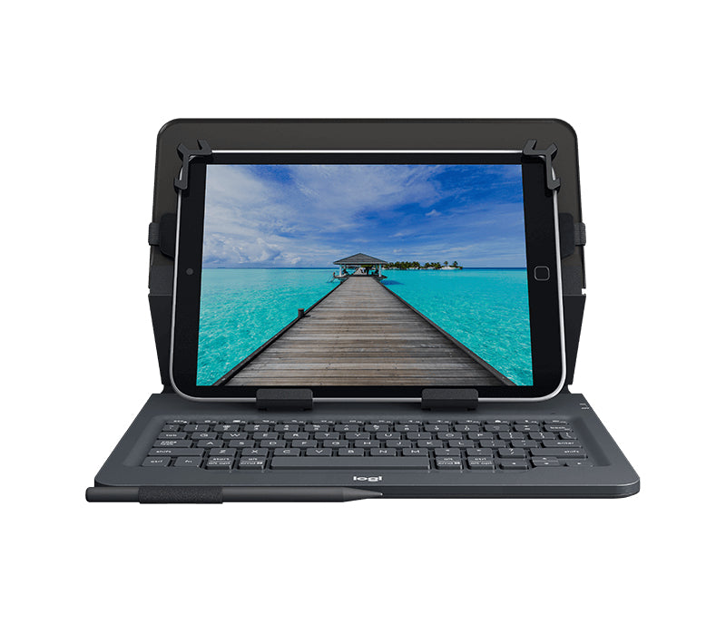 Logitech Universal Folio QWERTY Internacional de EE.UU. Bluetooth Negro