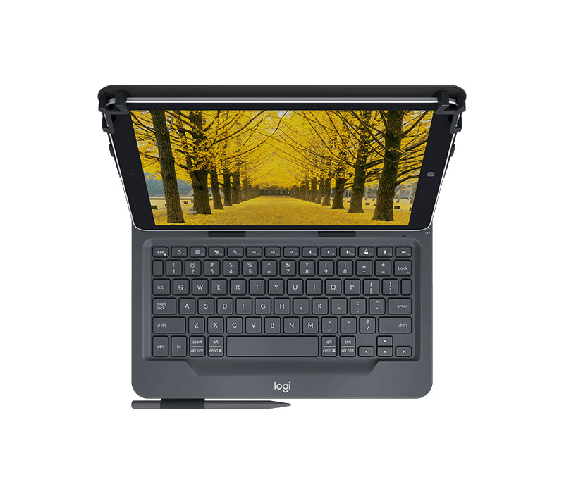 Logitech Universal Folio QWERTY Internacional de EE.UU. Bluetooth Negro