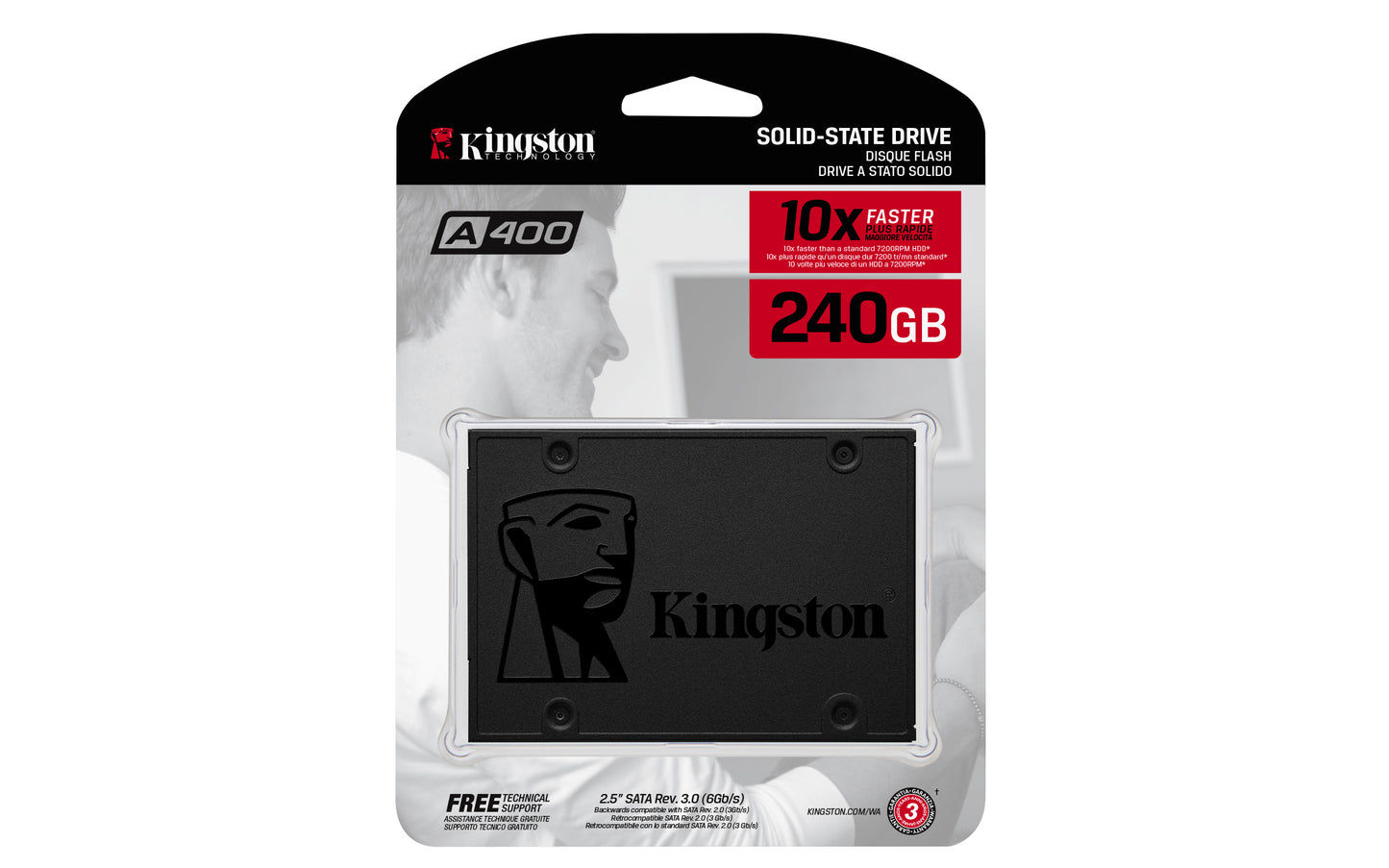 SSD ESTADO SOLIDO KINGSTON 240GB A400 SATA3 2.5 SSD 7MM