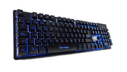 TECLADO VORAGO START THE GAME KB-502 ALAMBRICO METALICO MULTI