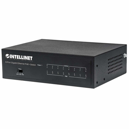 SWITCH POE 8 PTOS 10/100/1000 GIGABIT RJ45 60W 30W/PUERTO