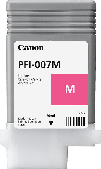 TINTA CANON IMAGEPROGRAF IPF670E MAGENTA PFI-007M 90ML