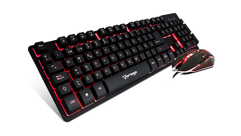 KIT VORAGO START THE GAME KM-50 0 TECLADO Y MOUSE RETROILUMINADO U